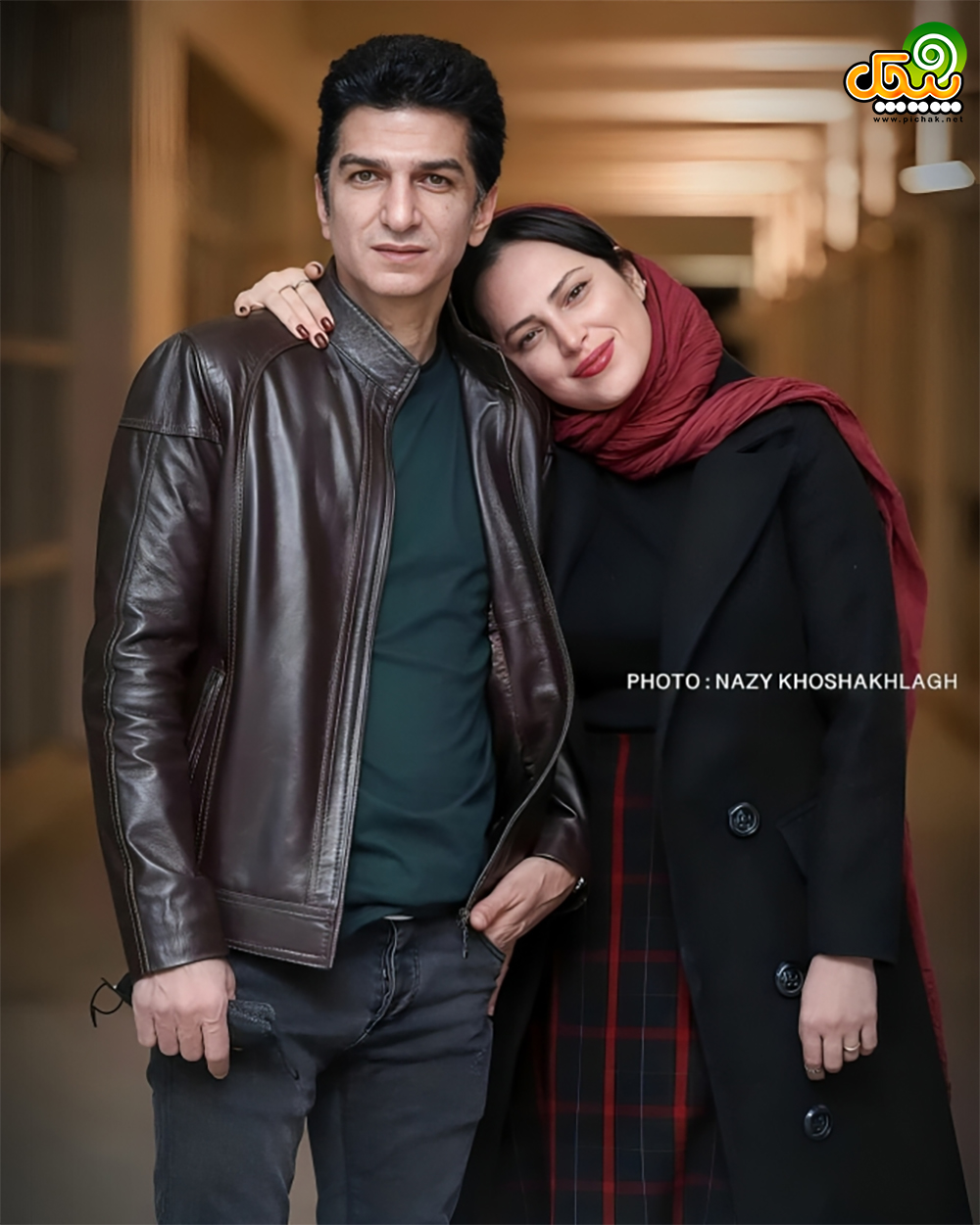 مهدی صباغی و همسر