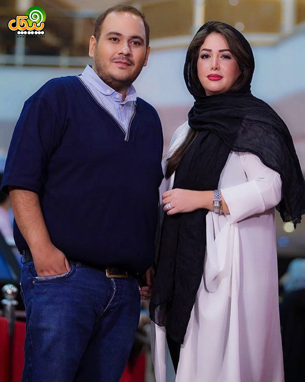 رضا داوودنژاد و همسرش