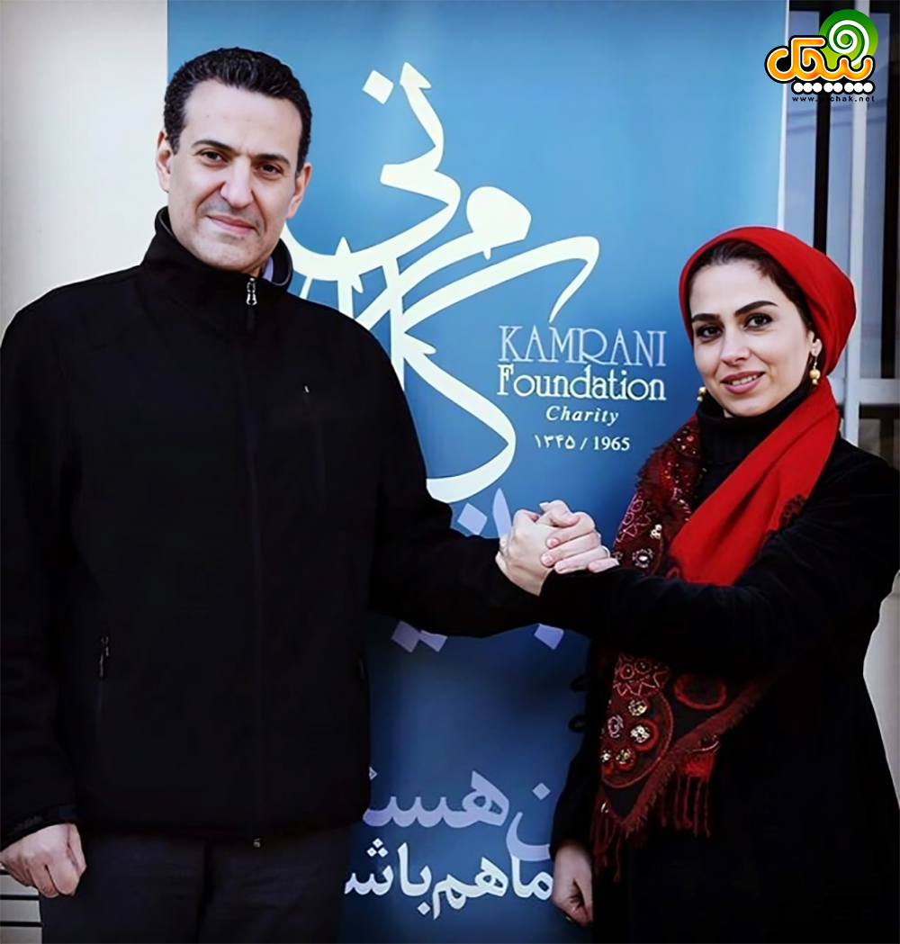 تینا پاکروان و همسر اولش